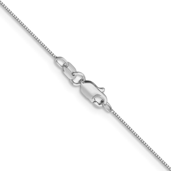 Exclusive 14K White Gold 26-Inch 0.5mm Box Chain - Affordable Elegance!-3