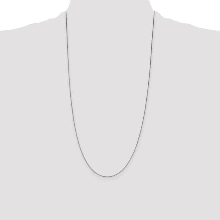 Buy Exclusive 28-Inch 14K White Gold Box Chain, 0.7mm, Stylish Luxury-4