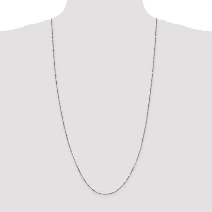 Shop Stylish 14K White Gold 30-Inch 1mm Box Chain with Lobster Clasp-4