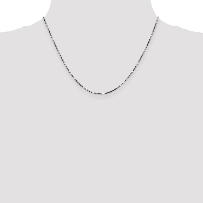 High-Quality 14K White Gold 18-Inch Box Chain, Stylish & Affordable!-4