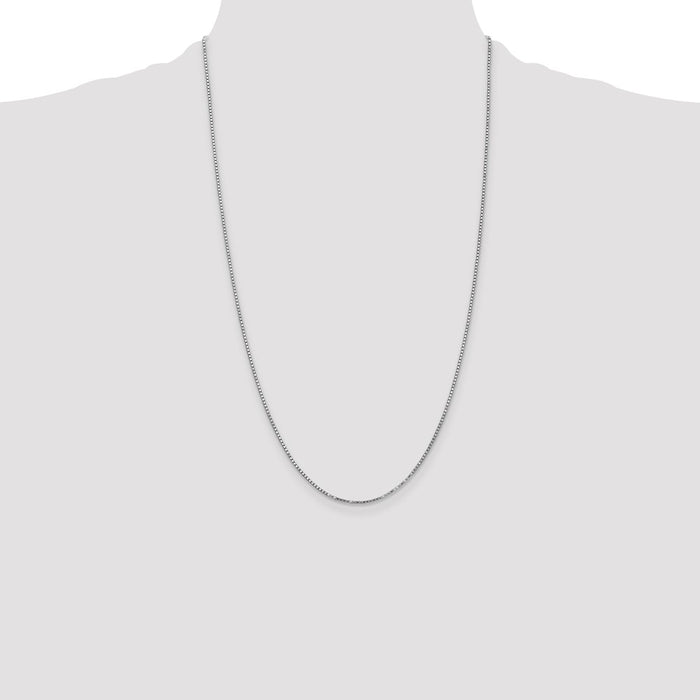 Exclusive 14K White Gold 26-Inch Box Chain, 1.4mm - Stylish & Luxury Jewelry-4