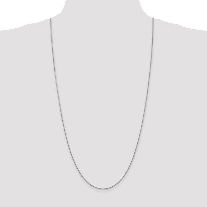 Buy Stylish 14K White Gold 30-Inch Snake Chain - 1.4mm, Luxurious Design-4