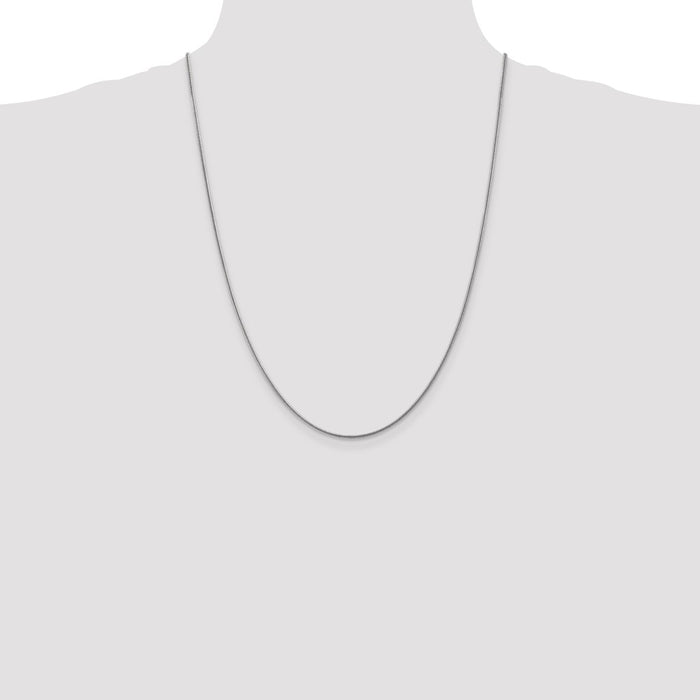 Buy 14K White Gold 24-Inch Snake Chain - Stylish 1.6mm, Affordable Luxury-4