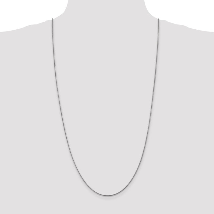 Buy 14K White Gold 30-Inch 1.6mm Snake Chain - Stylish & Affordable Luxury!-4
