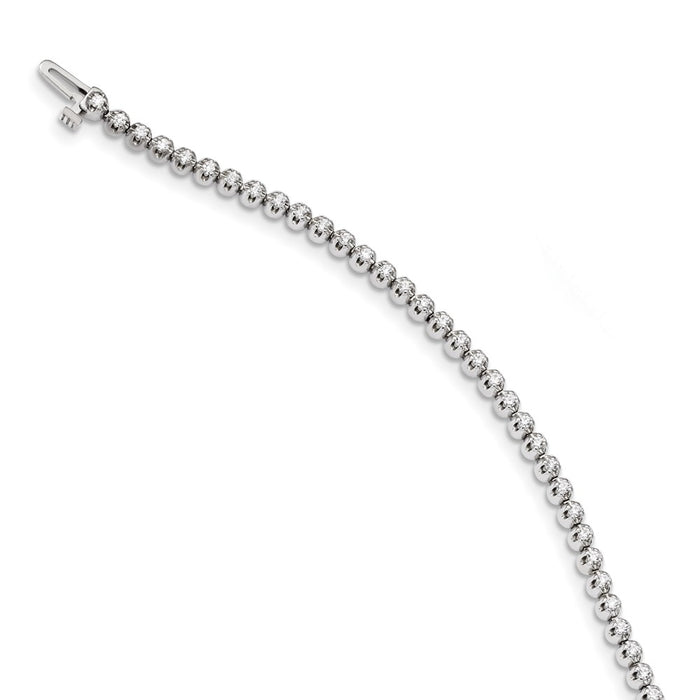 Exclusive 14K White Gold Diamond Tennis Bracelet - Stylish Luxury Value-3