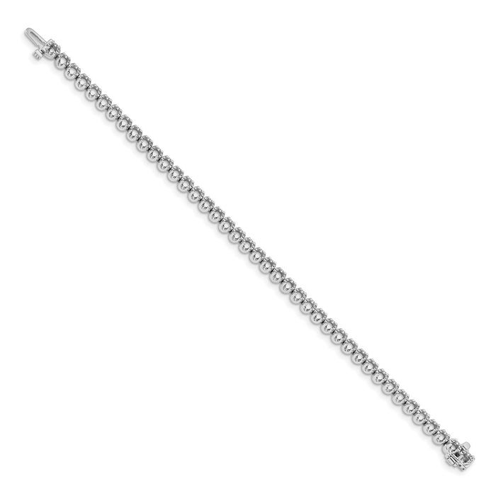 Exclusive 14K White Gold Tennis Bracelet Setting - Stylish Design, Affordable Price-2