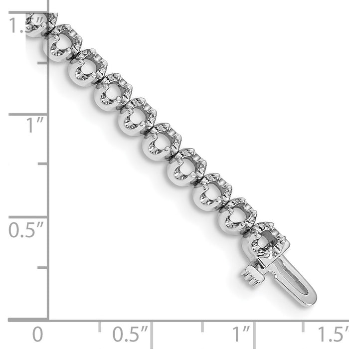 Exclusive 14K White Gold Tennis Bracelet Setting - Stylish Design, Affordable Price-4