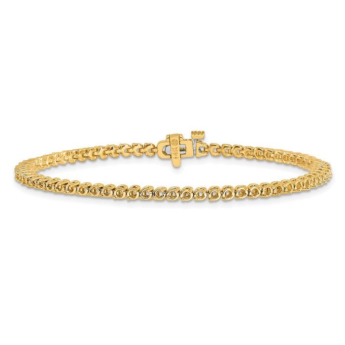 Shop Stylish 14K Gold 1.9mm Round Diamond Bracelet Setting - Luxury Design-3