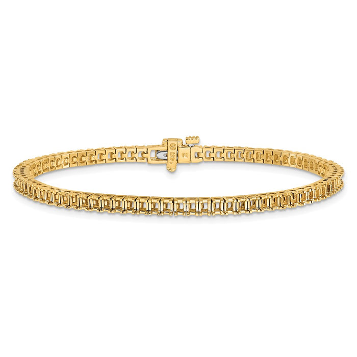 Shop Exclusive 14K Gold 2mm Diamond Tennis Bracelet Setting, 4 ct. Luxury Value-3