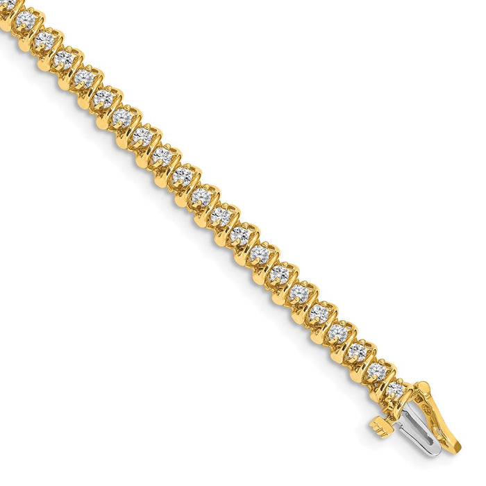 Buy Exclusive 14K Gold AAA Diamond Tennis Bracelet - Stylish & Affordable Gem-1