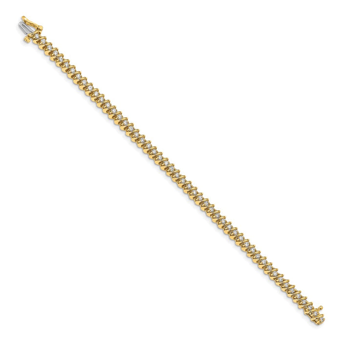 Buy Exclusive 14K Gold Diamond Tennis Bracelet - Stylish & Affordable Luxury!-2