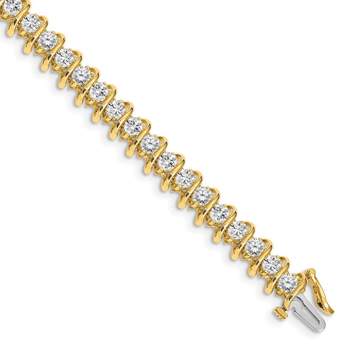 Shop Stylish 14K Gold 3.3mm Diamond Tennis Bracelet Setting - Luxury Value-1