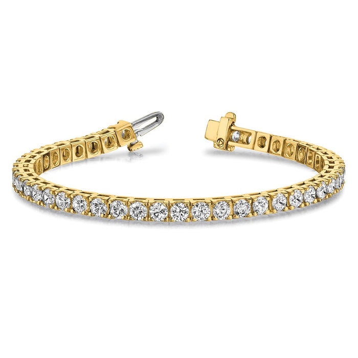 Shop Exclusive 14K Gold Diamond Tennis Bracelet | Stylish Luxury Value Design-3