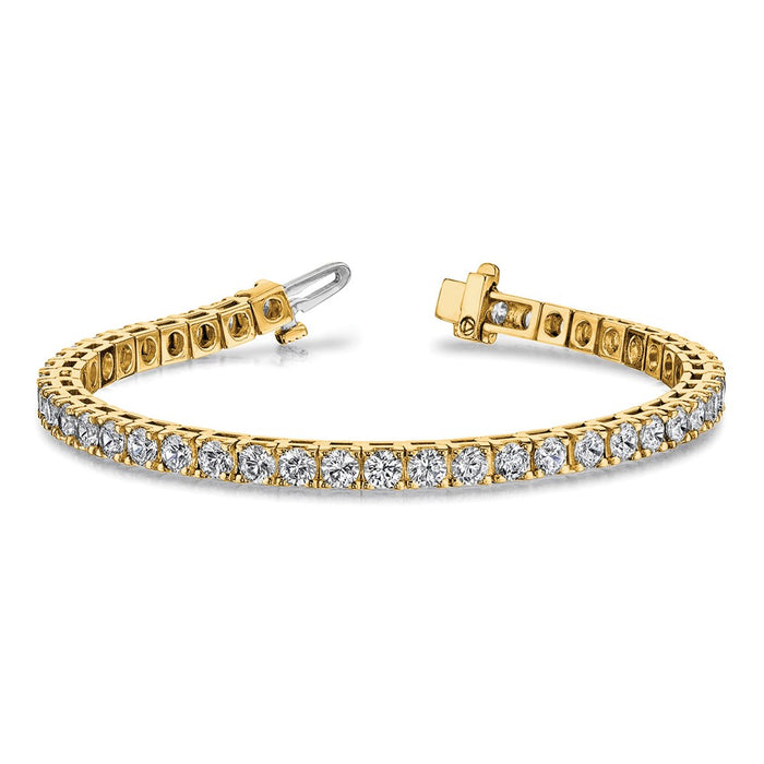 High-Quality 14K Gold Diamond Tennis Bracelet Setting - Affordable Luxury!-3