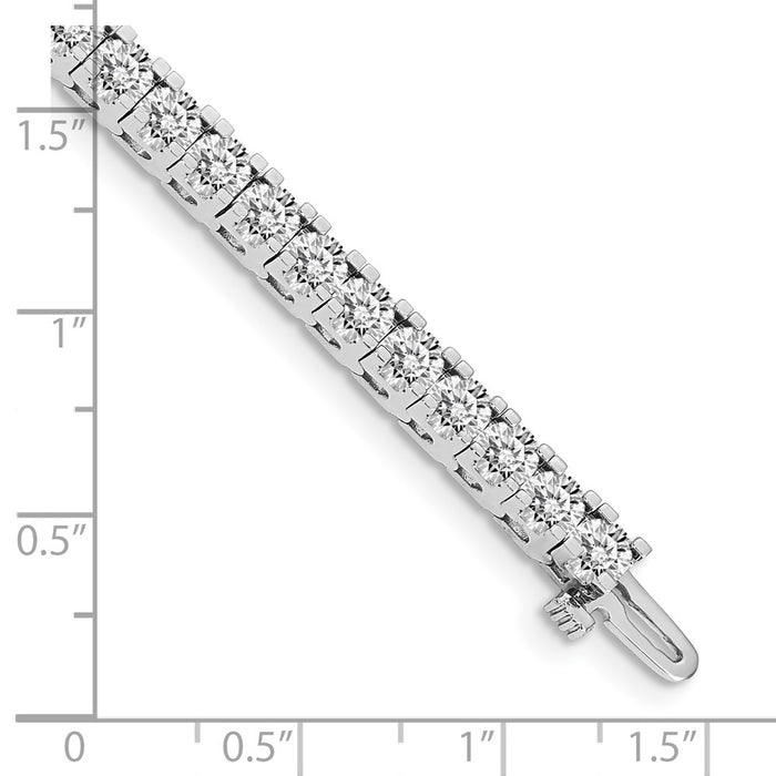 Shop Exclusive 14K White Gold Tennis Bracelet Setting - Stylish & Affordable-4