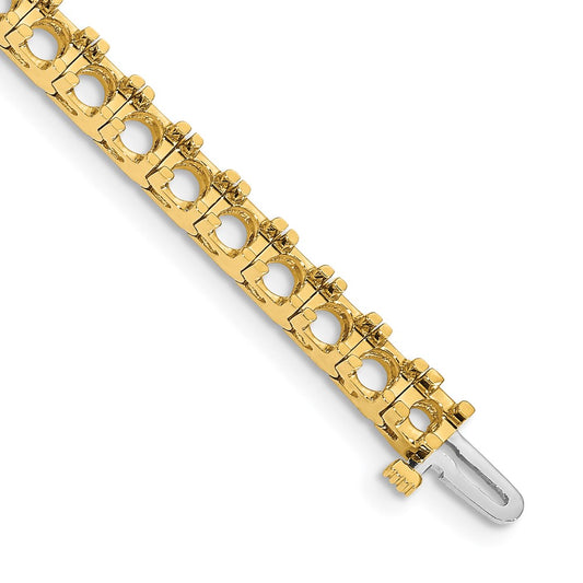 Shop Stylish 14K Gold Diamond Tennis Bracelet Setting - Luxury Design, Affordable Price