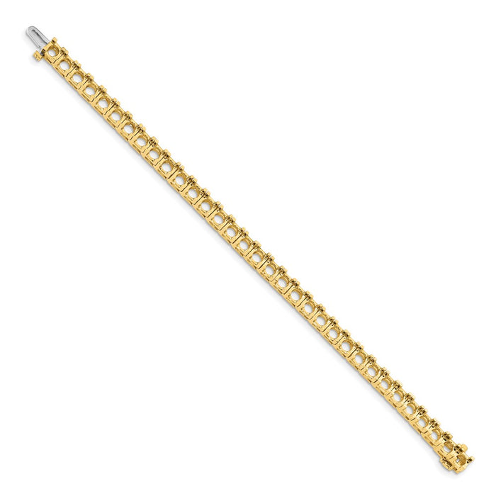 Buy Exclusive 14K Gold Diamond Tennis Bracelet Setting - Stylish & Affordable!-2