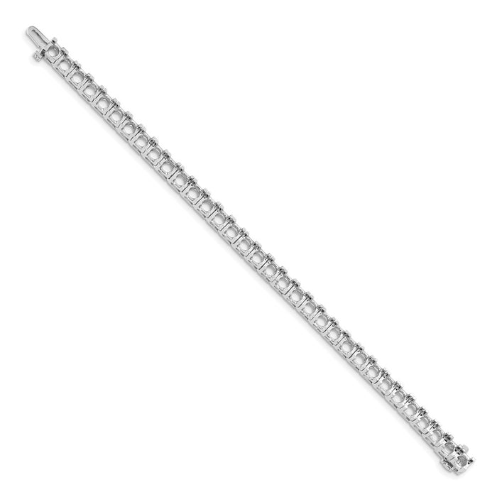 Exclusive 14K White Gold Tennis Bracelet Setting - Stylish Value & Quality-2