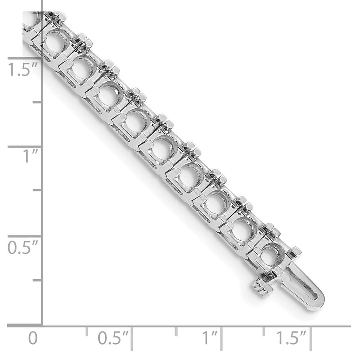 Exclusive 14K White Gold Tennis Bracelet Setting - Stylish Value & Quality-4