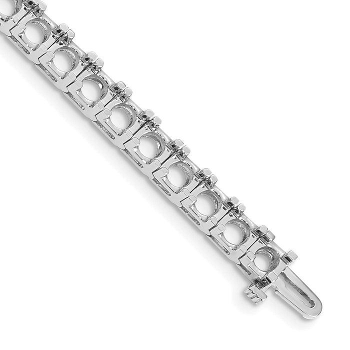 Exclusive 14K White Gold Tennis Bracelet Setting - Stylish Value & Quality-1