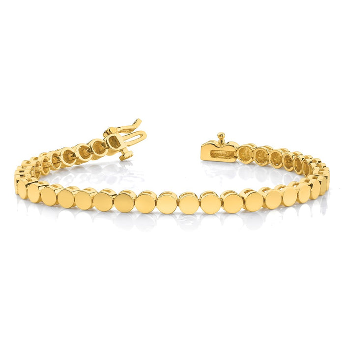 Buy Stylish 14K Gold Add-a-Diamond Bracelet for 4mm Gems, 32 Stones Capacity-3