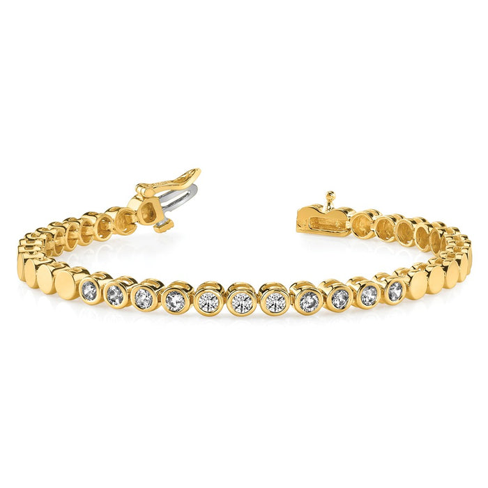 Buy Stylish 14K Gold Add-a-Diamond Bracelet for 4mm Gems, 32 Stones Capacity-4