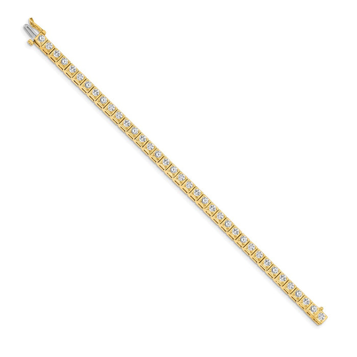 Exclusive 14K Gold 3mm Diamond Tennis Bracelet Setting | Stylish Luxury Value-2