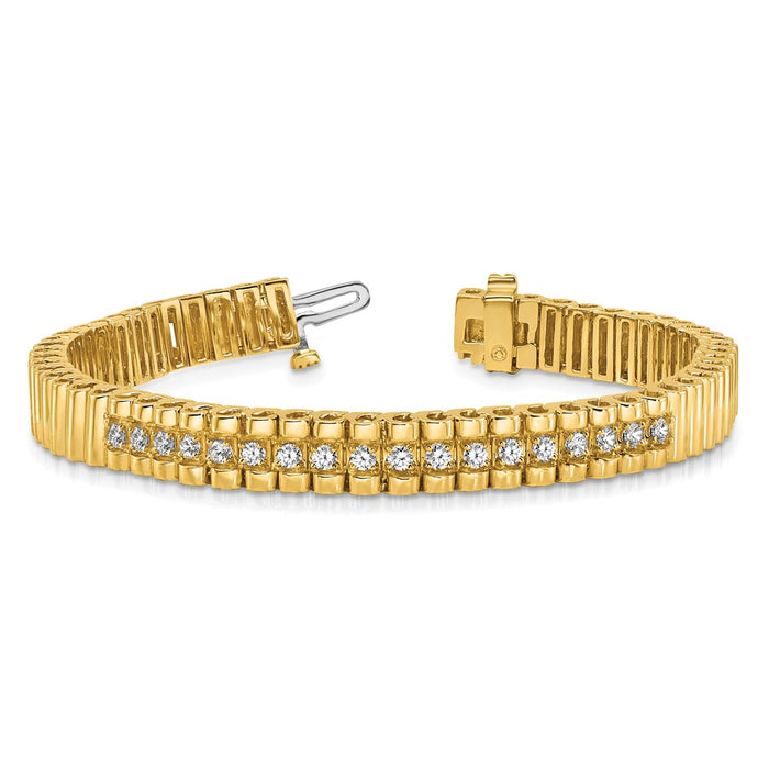 Shop 14K Gold AAA Diamond Chain Bracelet - Stylish Luxury at an Affordable Price-5