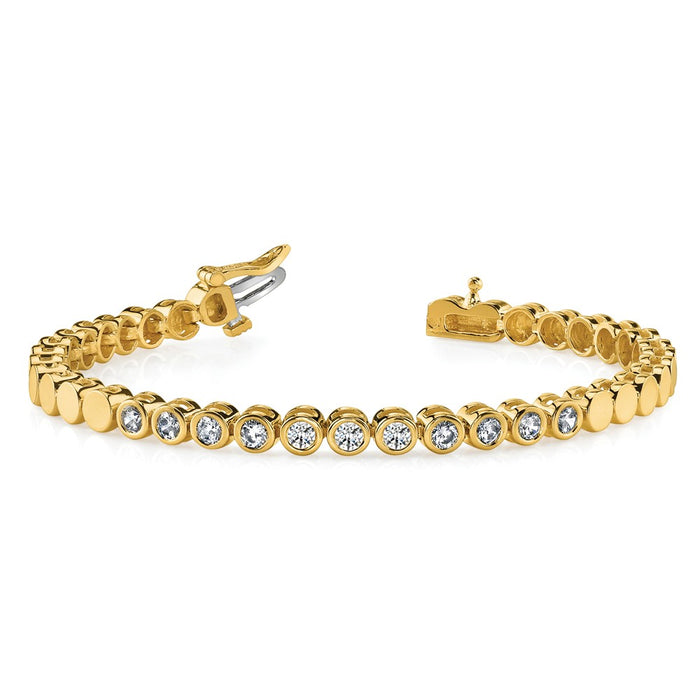 Buy Exclusive 14K Gold Add-a-Diamond Bracelet - 52 Stone Capacity, Stylish!-4
