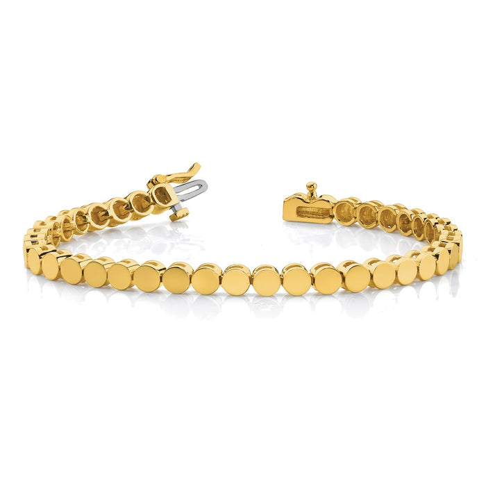 Buy Stylish 14K Gold Add-a-Diamond Bracelet - 35 Stone Capacity, 3.5mm-3
