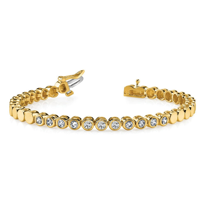 Buy Stylish 14K Gold Add-a-Diamond Bracelet - 35 Stone Capacity, 3.5mm-4