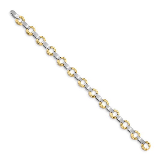 High-Quality 14K Two-Tone Add-a-Diamond Bracelet - Stylish 13-Stone Capacity