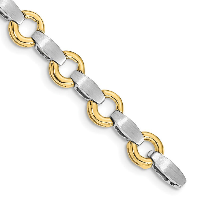 High-Quality 14K Two-Tone Add-a-Diamond Bracelet - Stylish 13-Stone Capacity-1