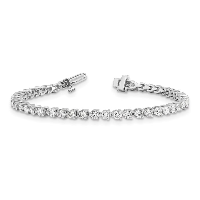 Buy 14K White Gold Diamond Tennis Bracelet Setting - Stylish Luxury Value!-3