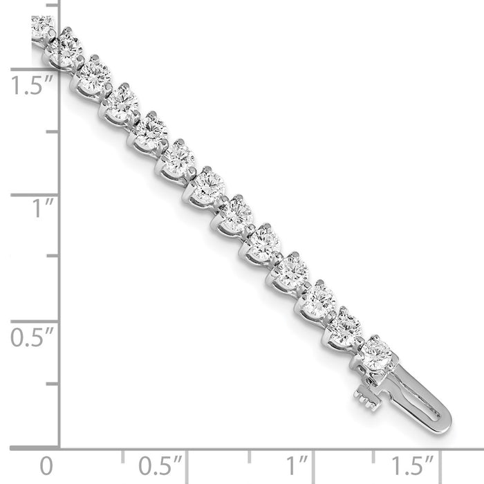 Buy 14K White Gold Diamond Tennis Bracelet Setting - Stylish Luxury Value!-4