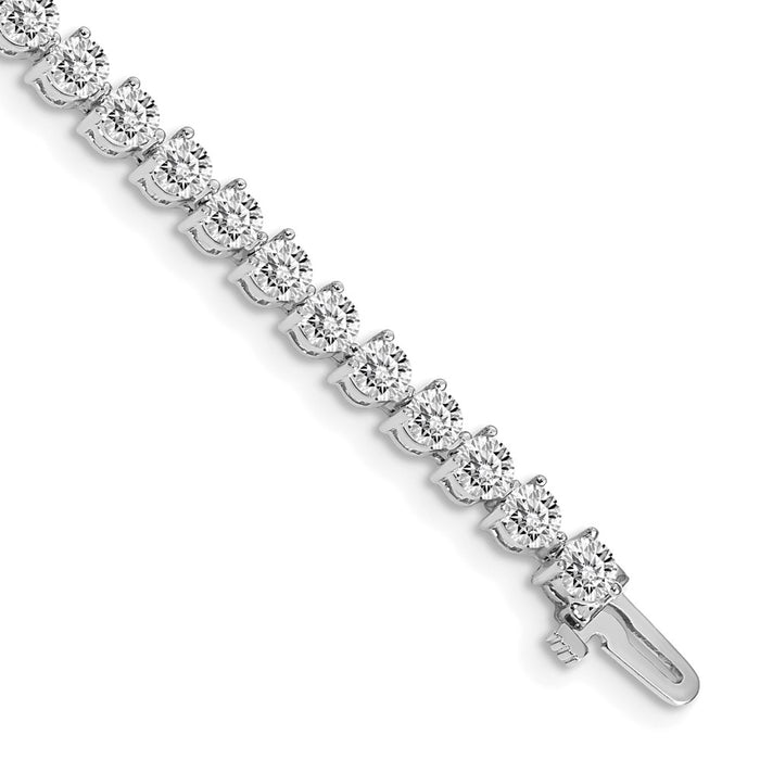 High-Quality 14K White Gold Diamond Tennis Bracelet Setting | Stylish Luxury Value-1