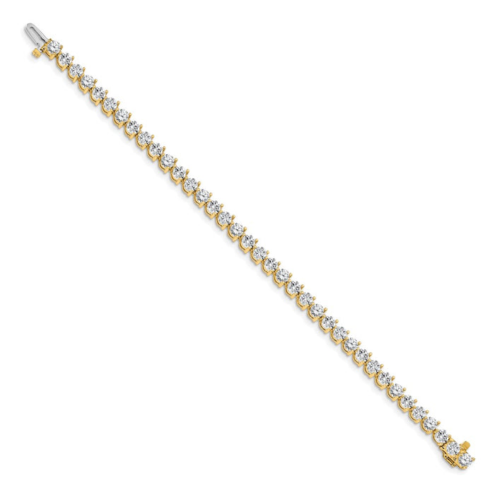 Shop Exclusive 14K Gold Diamond Tennis Bracelet - Stylish & Affordable Luxury-2