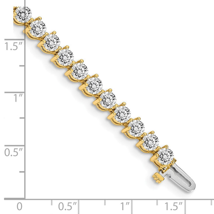 Shop Exclusive 14K Gold Diamond Tennis Bracelet - Stylish & Affordable Luxury-4