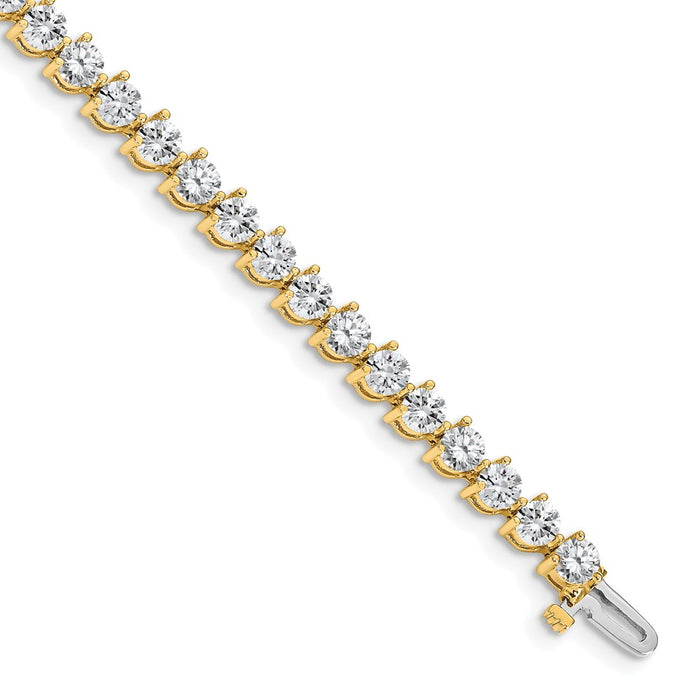 Shop Exclusive 14K Gold Diamond Tennis Bracelet - Stylish & Affordable Luxury-1