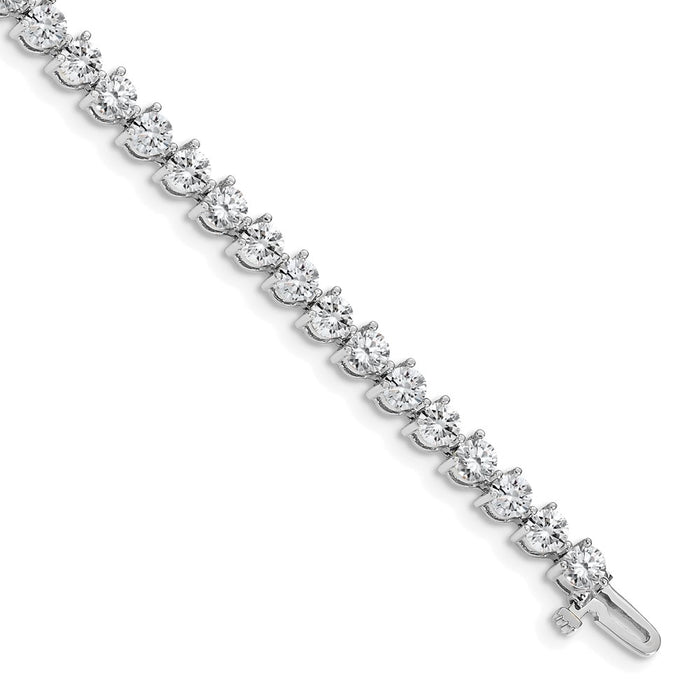 Buy Stylish 14K White Gold Diamond Tennis Bracelet Setting - 7.5" Luxury Design-1