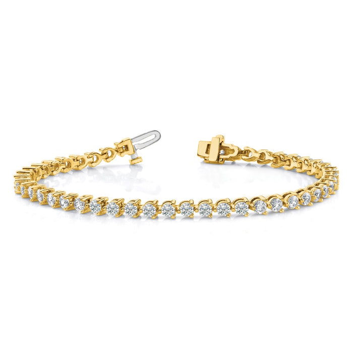 Buy Stylish 14K Gold Diamond Tennis Bracelet Setting - Luxury Value Piece-3