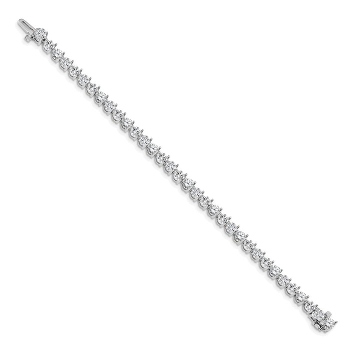 Shop Stylish 14K White Gold Diamond Tennis Bracelet Setting - Luxury Design-2