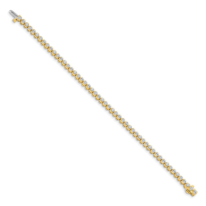 Shop Stylish 14K Gold Diamond Tennis Bracelet - Luxury Value at 7.5"-2