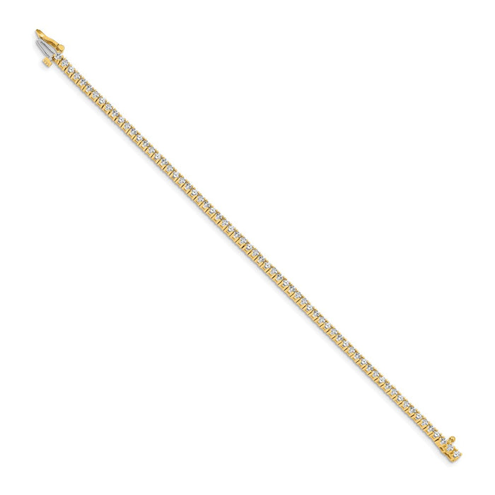 High-Quality 14K Gold Tennis Bracelet Setting - Stylish & Affordable Luxury-2