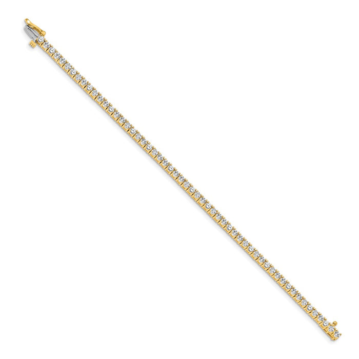 Shop Exclusive 14K Gold Diamond Tennis Bracelet - Stylish Luxury at Great Value-2