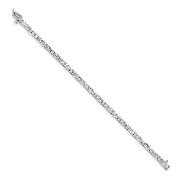 Buy Stylish 14K White Gold Diamond Tennis Bracelet - 7.5" Length, Affordable Luxury-2