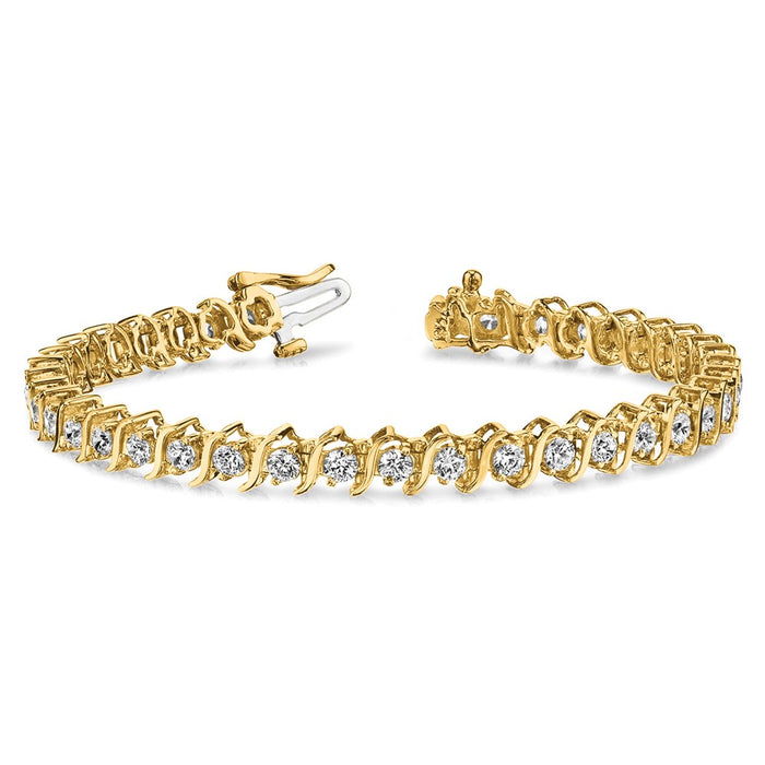Shop Exclusive 14K White Gold VS Diamond Tennis Bracelet - Stylish & Affordable-3