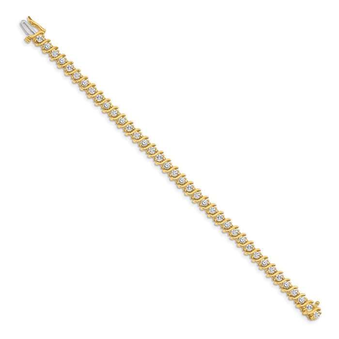 Buy Exclusive 14K Gold 3mm Diamond Tennis Bracelet Setting - Stylish Luxury!-2