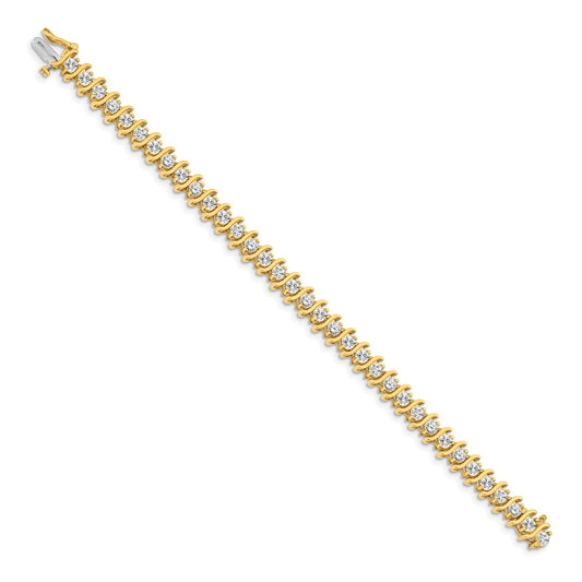 Exclusive 14K Gold 3.5mm Diamond Tennis Bracelet - Stylish Luxury Value