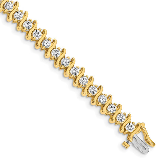 Exclusive 14K Gold 3.5mm Diamond Tennis Bracelet - Stylish Luxury Value